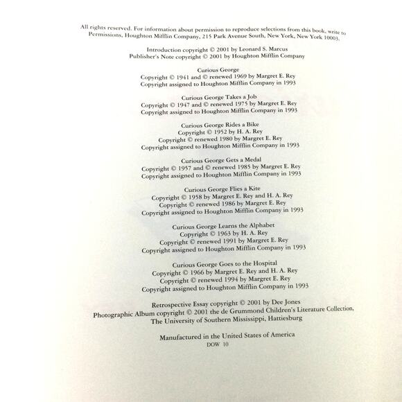 The Complete Adventures of Curious George Vintage 2001 Hardcover Children's Book - Picture 8 of 12